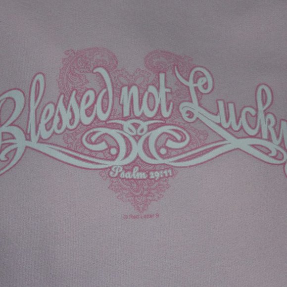 Blessed Not Luckly Sweatshirt Size XL - Picture 2 of 6